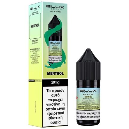 Menthol Nic Salts 20mg 10ml - Elux